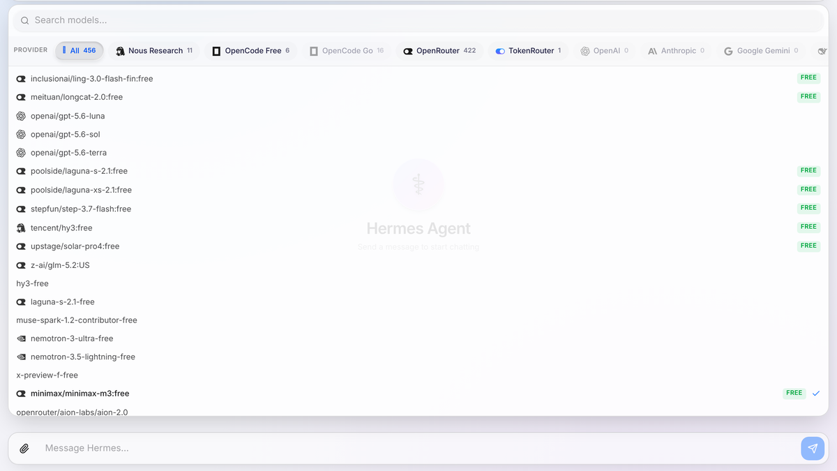 Hermes Agentic Mini App preview